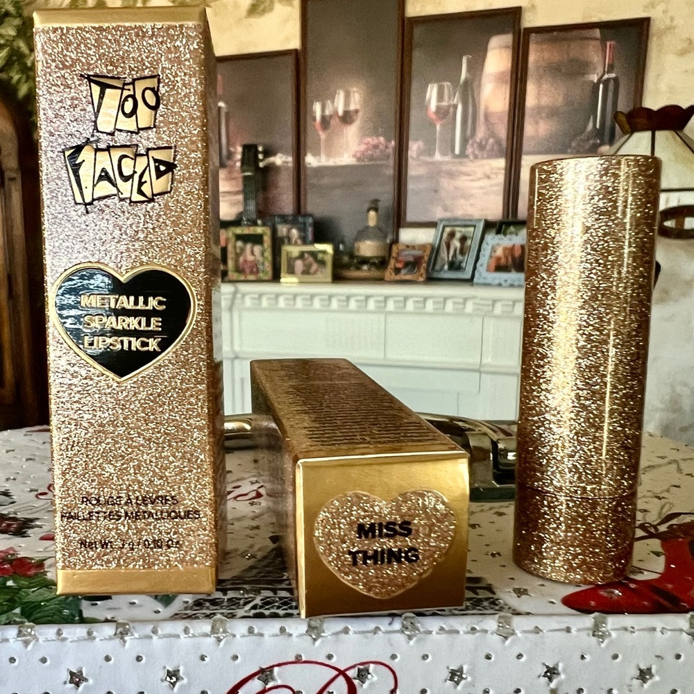 Too faced metallic sparkle lipstick
